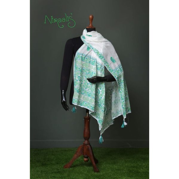 Niraalis White Lawn Cotton Net Dupatta Pakdeals Offers