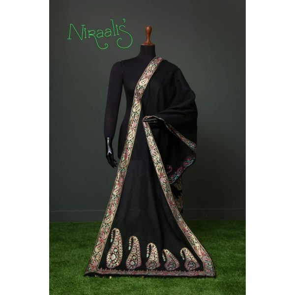 Niraalis Black Lawn Dupatta-pakdealsoffers