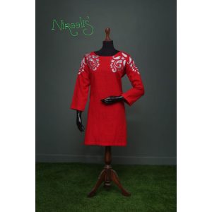 Niraalis Red Khaddar Shirt Pakdeals Offers